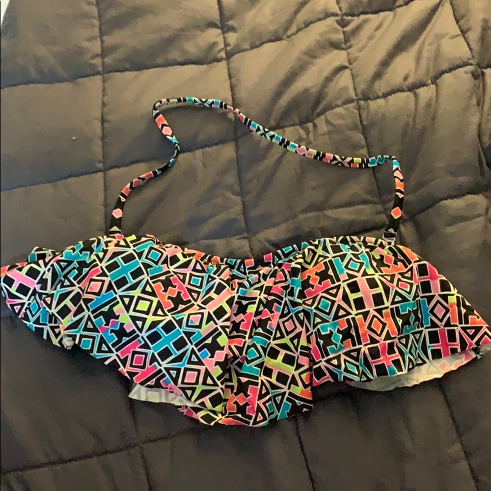 Multi-color bathing suit top